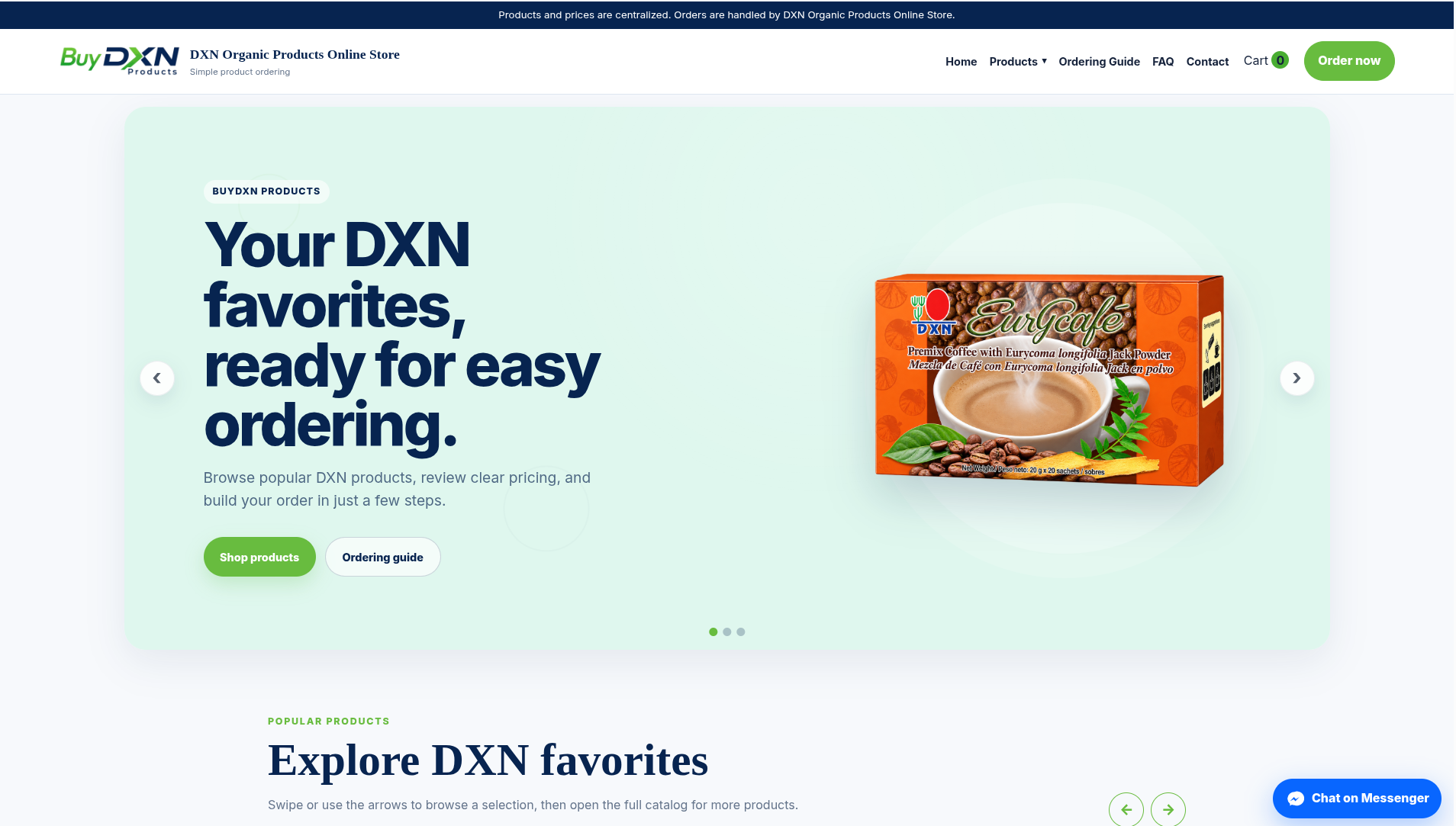 DXN Multi-Seller Ecommerce Platform screenshot 1